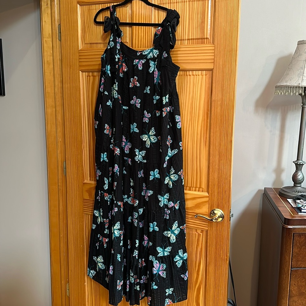 CRISTINA MARTINEZ SUNDRESS WITH BUTTERFLIES